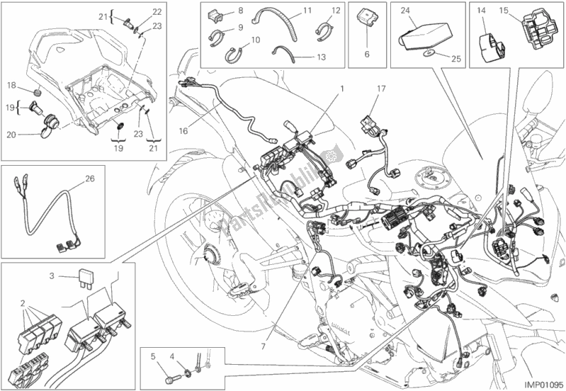 Wszystkie części do Wi? Zka Przewodów Ducati Multistrada 1260 S ABS 2018